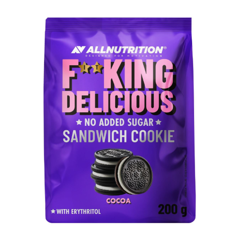 Kakaós keksz töltelékkel – édesítőszerrel, 200 g