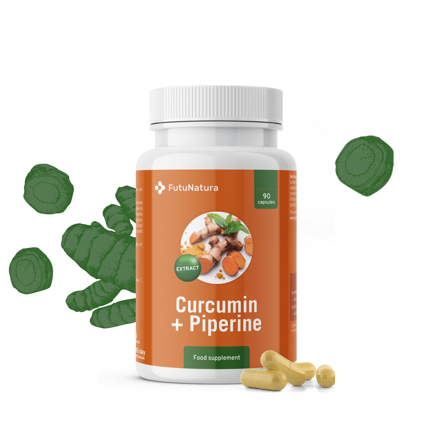 Kurkumin a piperin társaságában