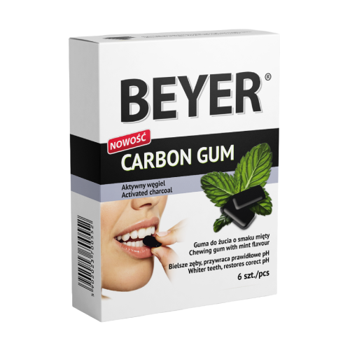 Carbon – rágógumi aktív szénnel, 6 rágógumi