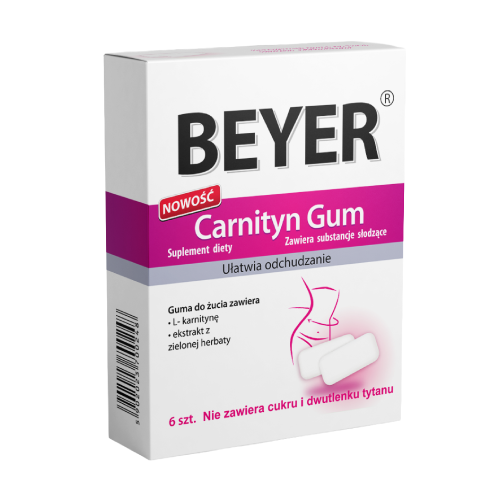 Carnitine – rágógumi L-karnitinnel, 6 rágógumi