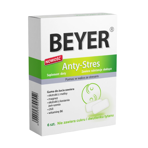 Rágógumi a relaxációhoz, 6 rágógumi