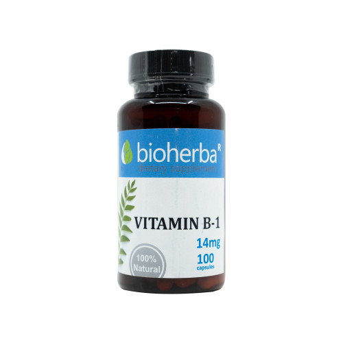B1-vitamin (tiamin) 14 mg, 100 kapszula