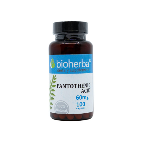 B5-vitamin (pantoténsav) 60 mg, 100 kapszula