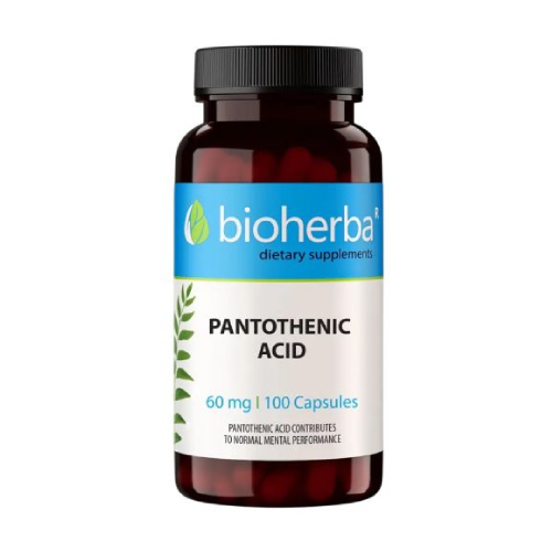 B5-vitamin (pantoténsav) 60 mg, 100 kapszula