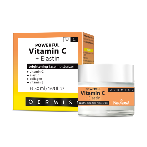 Világosító hidratáló krém C-vitaminnal és elasztinnal