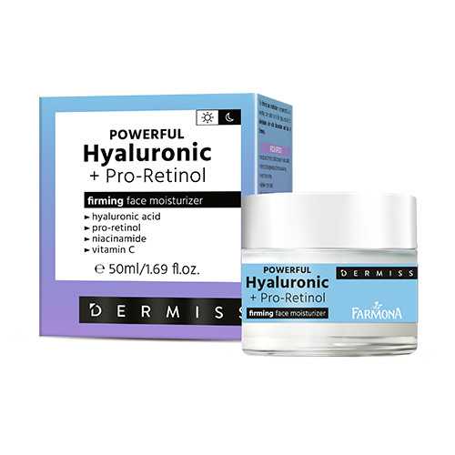 Hialuronska kislina és pro-retinol tartalmú krém.