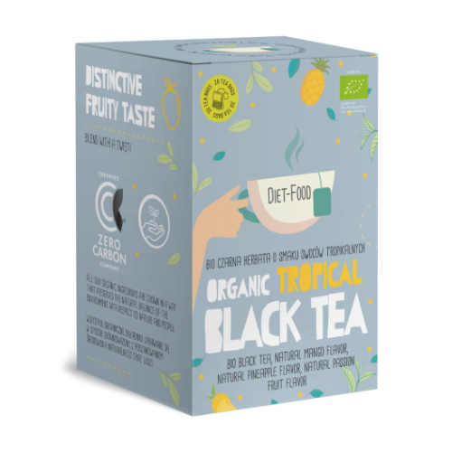 BIO Fekete tea – mangó, ananász, passiógyümölcs, 20 x 2 g
