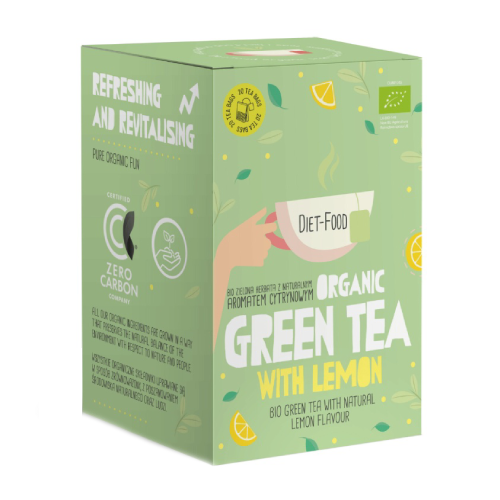 BIO Zöld tea citrommal, 20 x 2 g