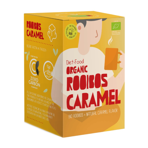 BIO Rooibos gyógytea karamellel, 20 x 1,5 g