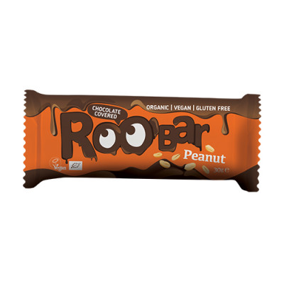 BIO Roobar vegán szelet - földimogyoró & csokoládé