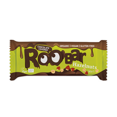 BIO Roobar vegán szelet - mogyoró & csokoládé
