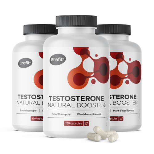 3x Testosterone – Natural Booster, összesen 360 kapszula