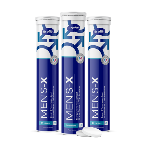 3x Mens-X - pezsgőtabletta férfiaknak, összesen 60 pezsgőtabletta