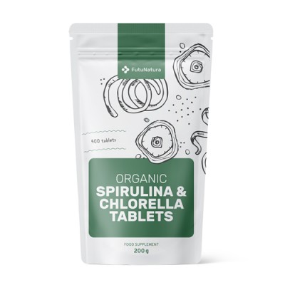 Spirulina + Chlorella tabletta