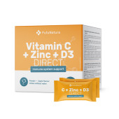 C-vitamin 500 + Cink + D3-vitamin DIRECT, 30 tasak