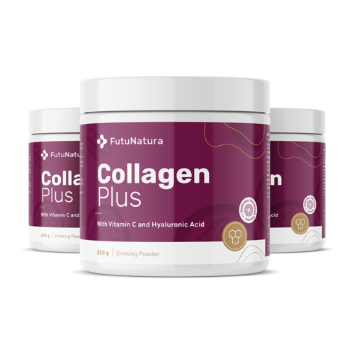 3x Kollagén + C-vitamin + hialuronsav, összesen 750 g