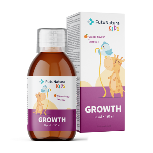 GROWTH – Folyékony étrend-kiegészítő gyerekeknek a növekedéshez, 150 ml