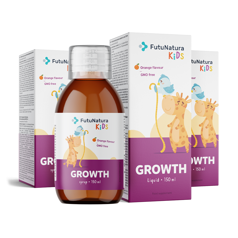 GROWTH – Folyékony étrend-kiegészítő gyerekeknek a növekedéshez