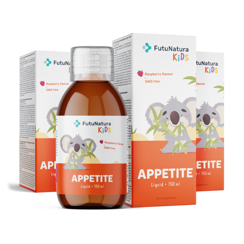 3x APPETITE – Folyékony étrend-kiegészítő gyerekeknek az étvágyhoz, összesen 450 ml