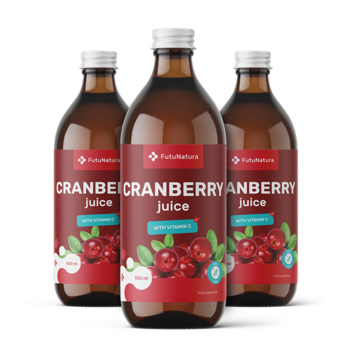 3x Vörös áfonyalé, összesen 1500 ml