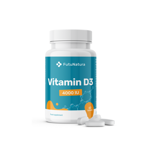D3-vitamin, 4000 NE - immunrendszer, 60 tabletta