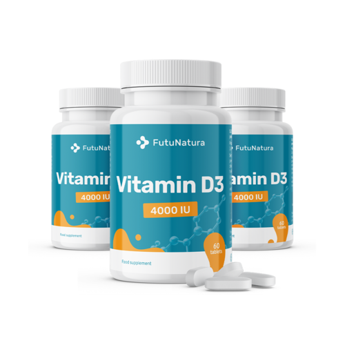 3x D3-vitamin, 4000 NE, összesen 180 tabletta