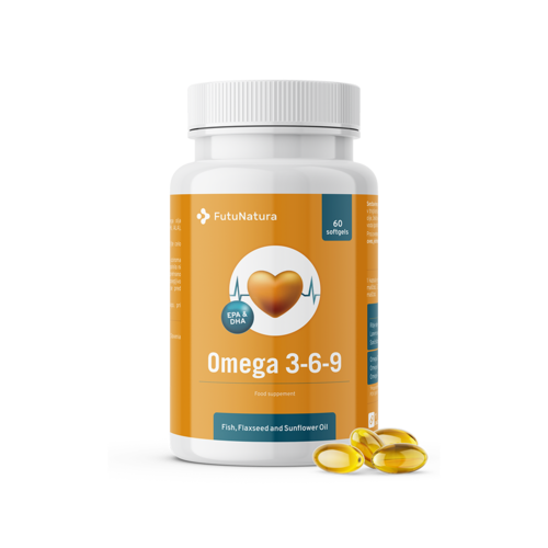 Omega 3 6 9 - szív és koleszterín, 60 lágy kapszula