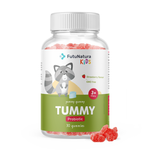 TUMMY - Gumicukor gyerekeknek az emésztés számára, 30 gumicukor