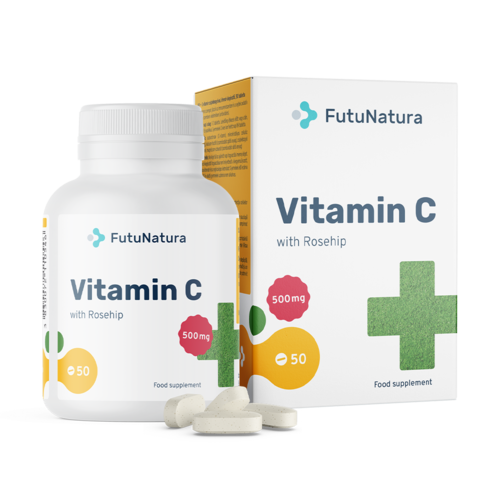 C-vitamin csipkebogyóval - immunrendszer, 50 tabletta
