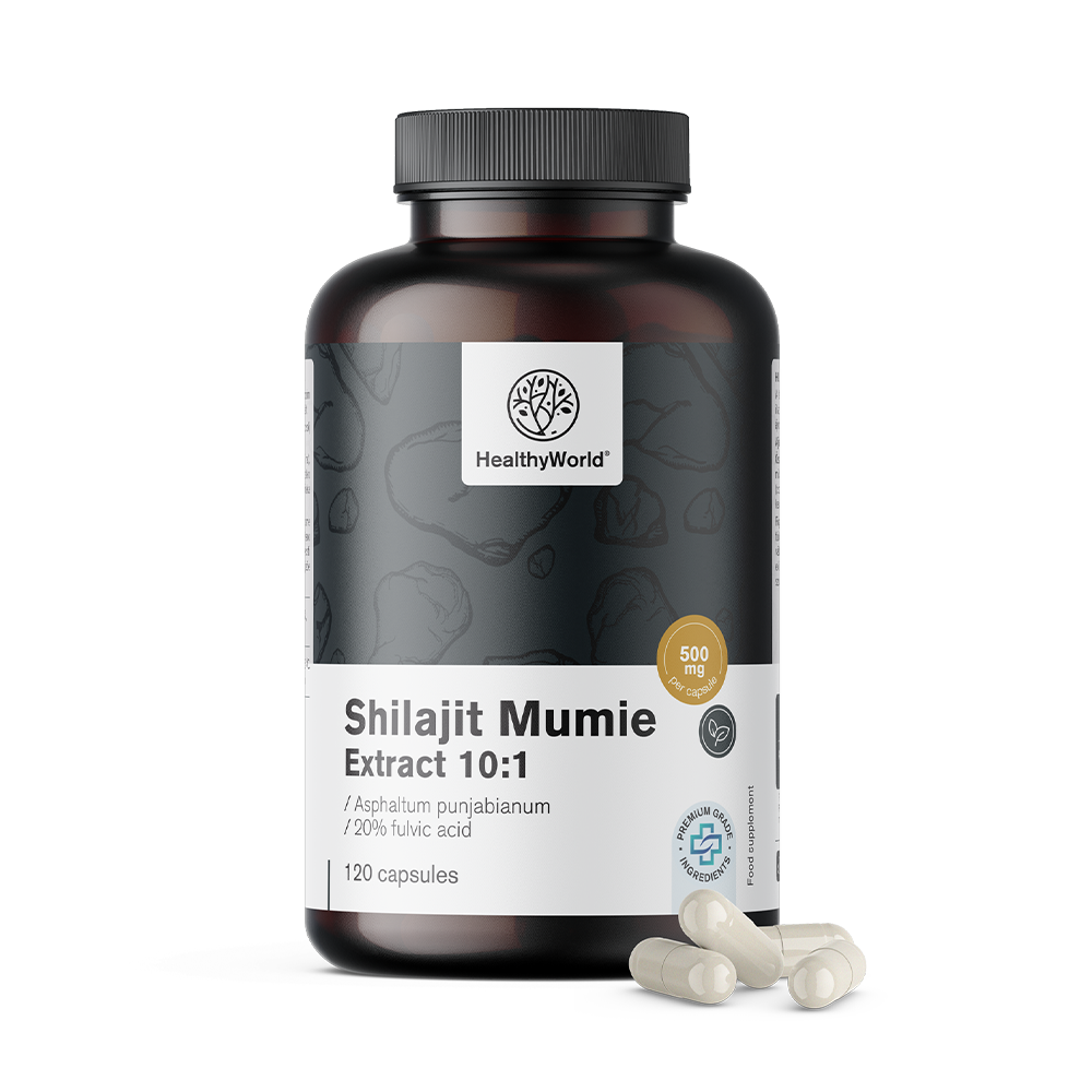 Shilajit Mumie 10:1 kapszulákban