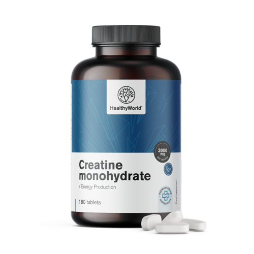 Kreatin-monohidrát 3000 mg, 180 tabletta