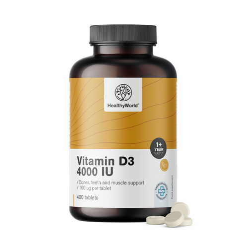 D3-vitamin 4000 NE, 400 tabletta