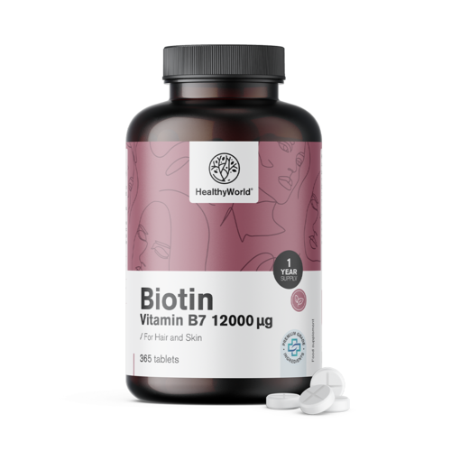 Biotin 12000 µg, 365 tabletta