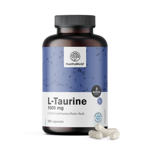 L-taurin 1000 mg, 180 kapszula