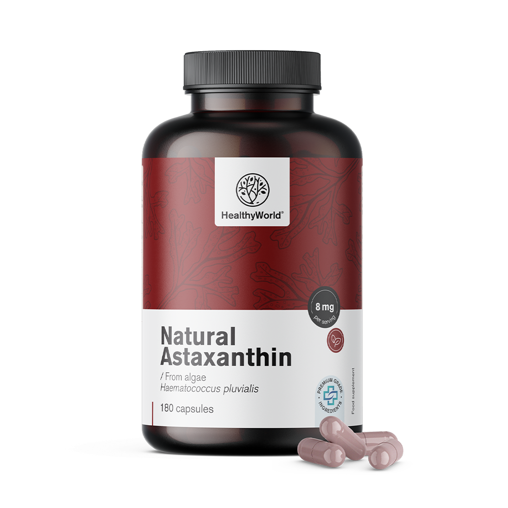 Természetes astaxanthin 160 mg kapszulában