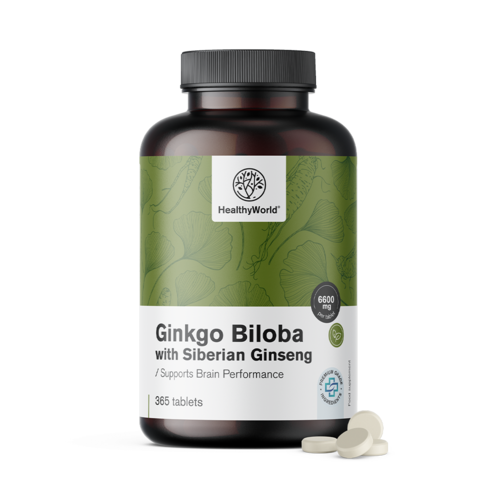 Ginkgo biloba szibériai ginzenggel 6600 mg, 365 tabletta