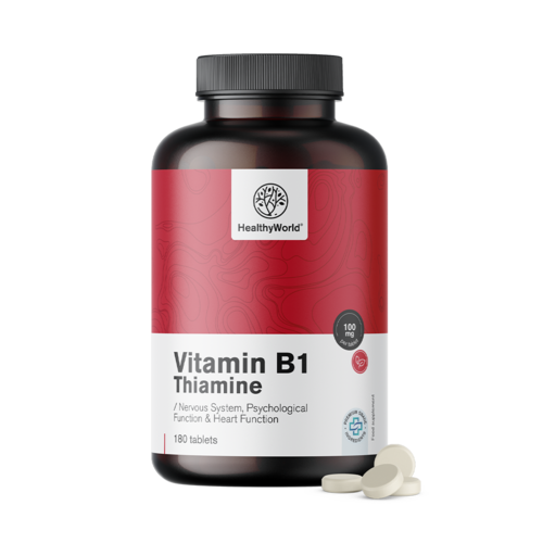 B1-vitamin – tiamin 100 mg, 180 tabletta