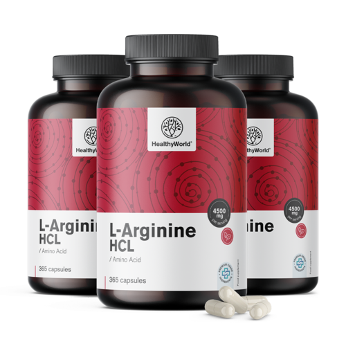 3x L-arginin HCL 4500 mg, összesen 1095 kapszula
