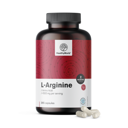 L-arginin 4500 mg kapszulákban