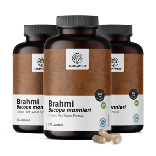 3x Brahmi 600 mg, összesen 720 kapszula