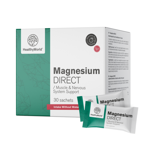 Magnézium DIRECT 400 mg narancs ízben