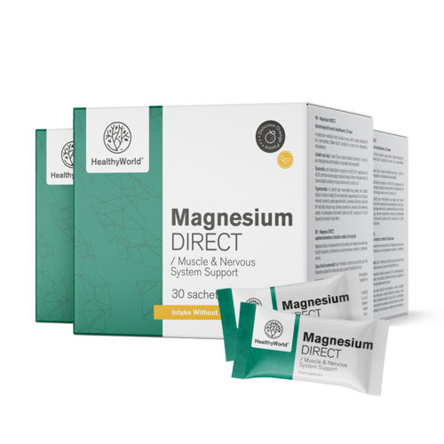3x Magnézium DIRECT 400 mg, összesen 90 tasak