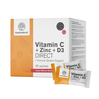 C-vitamin 500 + cink + D3 DIRECT