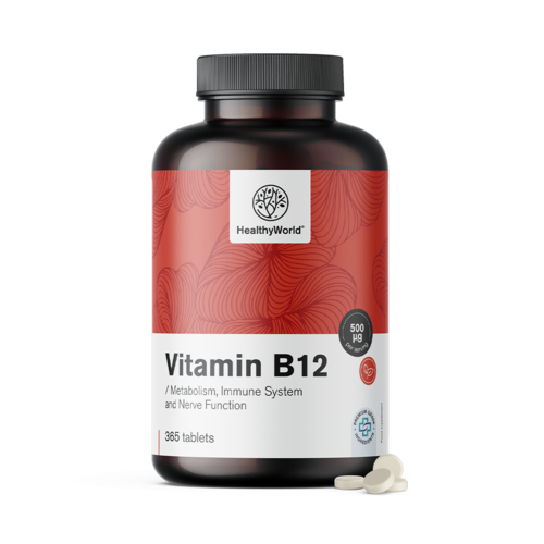B12-vitamin 500 µg, 365 tabletta