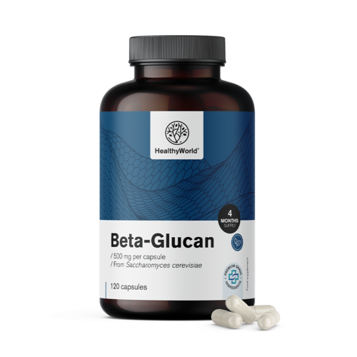 Béta-glükan 500 mg, 120 kapszula