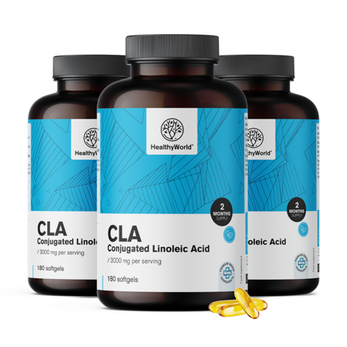 3x CLA 3000 mg – konjugált linolsav, összesen 540 lágy kapszula