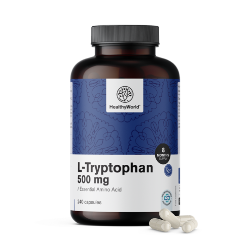 L-Triptofán 500 mg, 240 kapszula