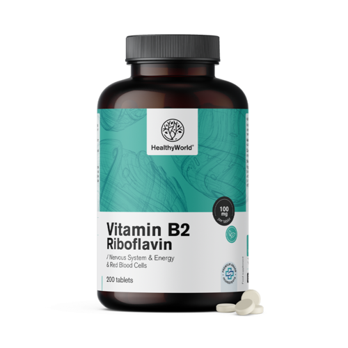 B2-vitamin – riboflavin 100 mg, 200 tabletta