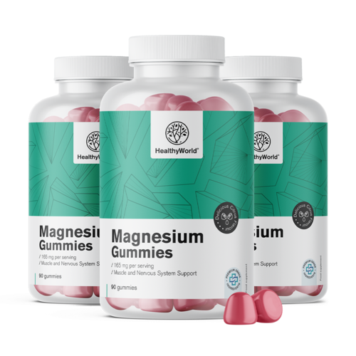3x Magnézium 165 mg, összesen 270 gumicukor