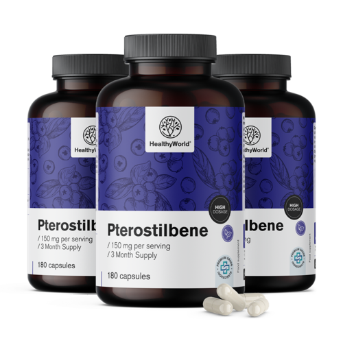 3x Pterosztilbén 150 mg, összesen 540 kapszula